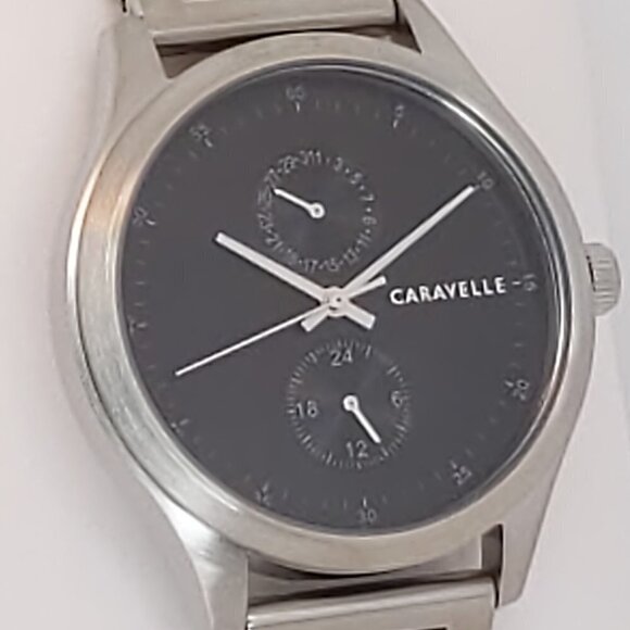 Caravelle Men's Min Max Casual Watch By Bulova Date Indicator 24-Hr Dial 41mm - Picture 8 of 11